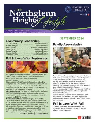 Memory Care Current Newsletter