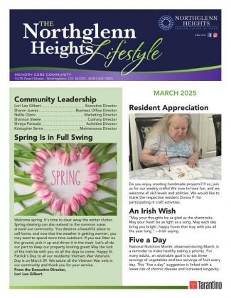 Memory Care Current Newsletter