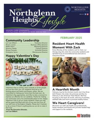 Memory Care Current Newsletter