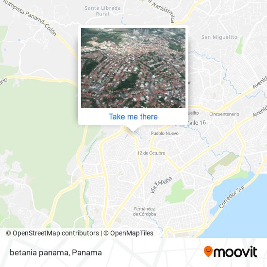 Mapa de betana
